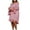 Pink, variant on Diufon Plus Size Womens Dresses off Shoulder Ruffle Long Sleeve Dress Fall Casual Solid Color Dress
