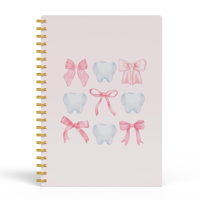Libreta EKGJW Coquette Pink Bow Dentist, 14 x 21 cm