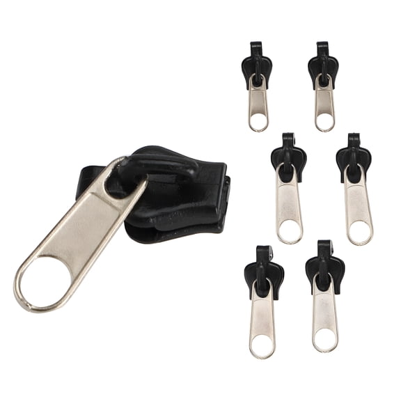 TUWAFE Universal Zipper Repair Kit, Instant Zipper Fixer with Metal Slide, 3 Sizes for Clothes & Bags