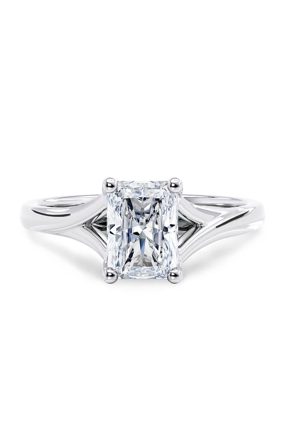 1.7 Carat Radiant Cut Moissanite Engagemetn Ring Radiant Moissanite Solitaire Ring Single Stone Latest Bridal Ring