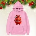 thumbnail image 2 of shqvo Girls Christmas Hoodie Festive Holiday Sweater with Unique Xmas Tree Prints Merry Xmas Pullover for Girls, Cute Christmas Hoodies for Toddler Girls, 2 of 4