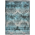 thumbnail image 2 of Studio Collection Vintage French Damask Design Contemporary Modern Area Rug Rugs 3 Different Color Options  (Damask Silver Grey / Aqua Blue, 5 x 7), 2 of 3