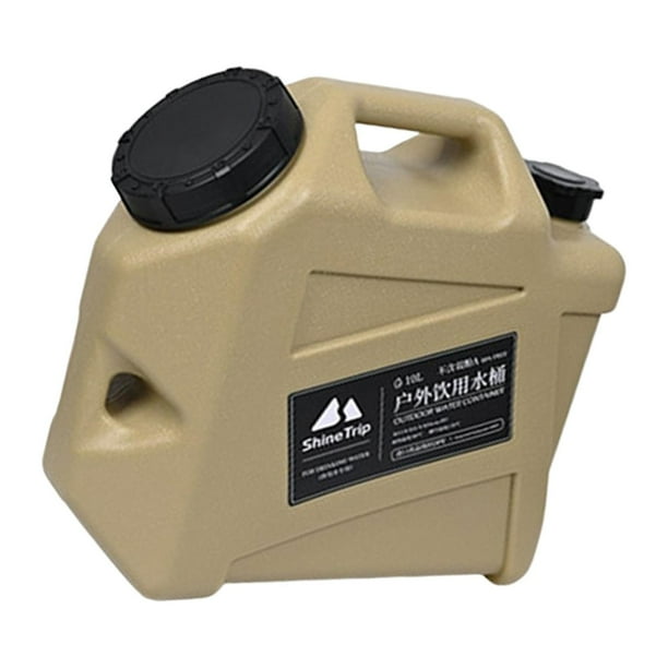 Contenedor de agua de gran capacidad con contenedor de equipo de espiga Cubo de agua para Marrón Zulema botella al aire libre