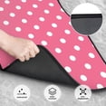 thumbnail image 3 of Xecao Dots On Rose Red Background Print Car Foot Mat Set of 4 Pieces Neoprene All-Weather Dust-Proof Stain-resistantCar Interior Decorative mats Non-Slip Mats, 3 of 6