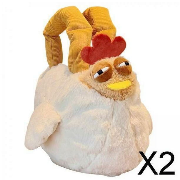 Mochila de peluche para viajeros Bolso bandolera de peluche con forma de gallina Bolso de pollo Bolso de mano de pollo Lindo bolso de mano