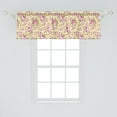 thumbnail image 2 of Ambesonne Peony Window Valance, Hydrangeas on Branches Vintage Nostalgic Feminine Nature Growth, Curtain Valance for Kitchen Bedroom Decor with Rod Pocket, 54" X 18", Olive Green Pale Pink, 2 of 3