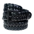 thumbnail image 1 of Beep Free® 1 1/8" Black Braided Leather Belt | Size 42-44 |Airport Security Checkpoint Friendly | Metal Free | Nickel Free | Hypoallergenic | TSA-Friendly | Metal Detection Friendly, 1 of 4