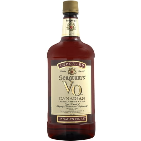 Seagram's V.O. Canadian Whiskey, 1.75 L Liquor, 40% Alcohol