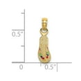 thumbnail image 5 of Auriga Fine Jewelry 14K Yellow Gold 3D Multi-Color Enamel Single Flip-Flop Charm (Length - 17.1mm, Width - 5.3mm), 5 of 6
