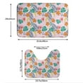 thumbnail image 3 of Yiaed Tropical Plants Print Bathroom Mat Set 2 Pieces Mat Anti-Skid Pad Ultra Soft and Absorbent Bathroom Bath Mat Contour Bath Rugs for Toilet Base, 3 of 6