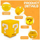 thumbnail image 3 of Lámpara De Mesa  Bloosom Mario Bros Cubo Amarillo, 3 of 5