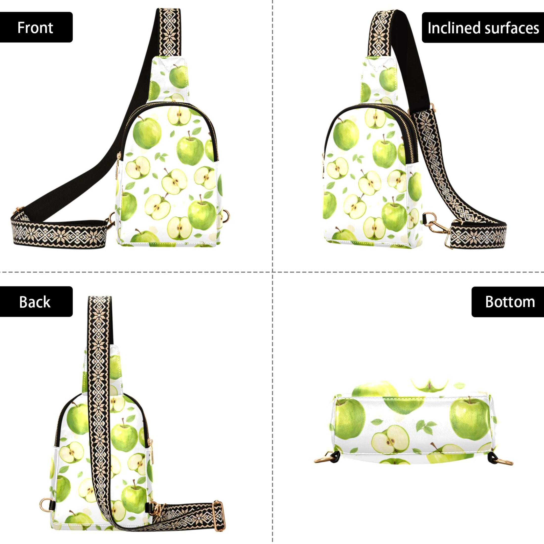 ALAZA Apples Sling Bag for Women Men Waterproof Crossbody Chest Bags