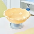 thumbnail image 3 of Flower Shape Fruit Bowl with Drainage Holes 10.2x5.5inch Accessory Lightweight for Living Room Detachable Base, 3 of 7
