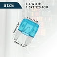thumbnail image 4 of Unique Bargains Car Fuse Blade Style Fuses 15A Mini Fuse Durable | Short Circuit Protection Blue 100Pcs, 4 of 6