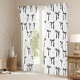 thumbnail image 3 of Manfei Black Bow Curtains Pack of 2 (42x84 Each) for Girls, Dreamy Princess Style Curtains Blackout, 3 of 6