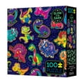 thumbnail image 2 of Ceaco Kids Deluxe 100 Piece Dinosaur Sticker Collage Glow (PD Moreno) Interlocking Jigsaw Puzzle, 2 of 5