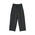 thumbnail image 5 of Kmdttou Cargo Pants Women Baggy Plus Size Solid Color Fashion Casual Loose Broad Leg Full Length Pants, 5 of 7