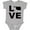 AC-Heather Grey, variant on Inktastic Love Oklahoma Boys or Girls Baby Bodysuit