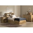 thumbnail image 3 of South Shore Tassio Twin Bookcase Headboard, in Nordik Oak, 3 of 13