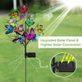 thumbnail image 6 of QiShi Solar Butterfly Lights, 2 pack Outdoor Solar Garden Stake Lights, Waterproof Decorative Solar Lights with 14 Butterflies for Pathway Lawn Decor (Colorful Light), 6 of 8