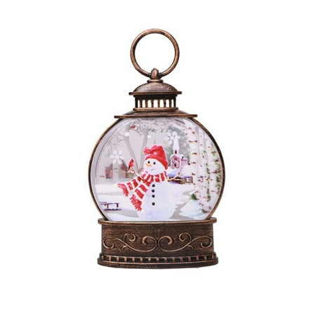 

Christmas Wind Lantern Electronic LED Candle Night Light Scene Decoration Transparent Drift Bottle Light New Year Decor