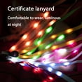 thumbnail image 2 of LED Light Up Lanyard key chain ID Badge Necklace Keys Holder Hanging Rope, 2 of 6