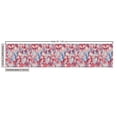 thumbnail image 3 of Ambesonne Nature Fabric by the Yard Upholstery, Tropical Flowers Grungy Art, 10 Yards, Dark Coral and Ceil Blue, 3 of 5
