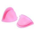 thumbnail image 1 of Mini Horno Mitones Unique Bargains TPE Calor Resistente Olla Soporte Pinza Agarraderas para Cocina Hornear Cocinar Parrilla Rosa 3uds, 1 of 6