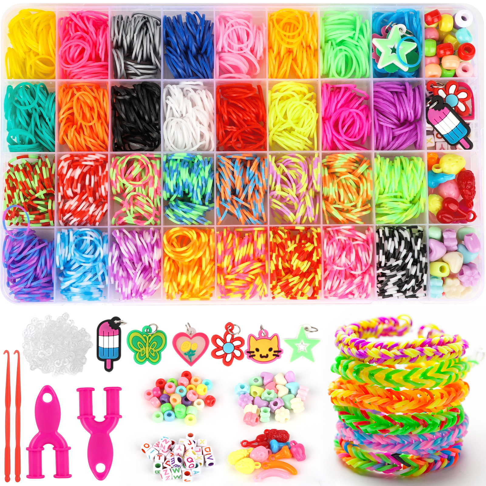 CandWuom Rainbow Band Loom Bracelet Making Kit photo 1