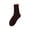 Coffee, variant on Purple Socks Women's Plush and Thickened Warm Rabbit Wool Socks with Cuffed Bars and Short Socks