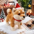 thumbnail image 4 of SPOORYYO Dog Plushie Toy - Realistic Japanese Inu Stuffed Animal Soft Puppy Doll Gift for Dog Lovers, 4 of 8