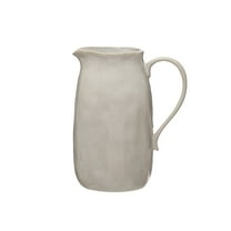 Creative Co-Op Stoneware Pitcher, Reactive Glaze