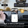 thumbnail image 3 of 3-Channel Dash Cam Front Rear and Inside, 4-in-1 Car Camera with Built-in WiFi, Vision, FHD, 1080P Night G WDR Loop, 3 of 6