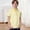 X-404Yellow, variant on YMNXA Kids Boys Polo Shirt With Pocket Short Sleeve Lapel Striped Print Soft Comfortable Breathable Tee Top For Casual Daily Wear,Black,3-4 Years
