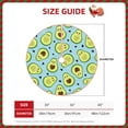 thumbnail image 4 of Kll Avocado And Hearts Christmas Tree Skirt ,Party Decorations Farmhouse For Christmas Decorations Holiday Party, 4 of 8