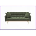 thumbnail image 3 of 71.7-Inch Teddy Fleece 3-Seat Sofa Bed with 2 Pillows – Modern Cozy for Living Room & Bedroom, 3 of 10