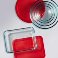 Pyrex 30Piece Set Airtight Lids, MicrowaveSafe Glass Food Storage