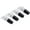 Silver, variant on YAHHU Silver 4PCS Wine Aerator Pourer Premium PC Decanter Spout for Household Party Bar Accessories Enhances Flavor Instantly 1.7 inches / 4.3 cm Essential Barware Gadget Tool