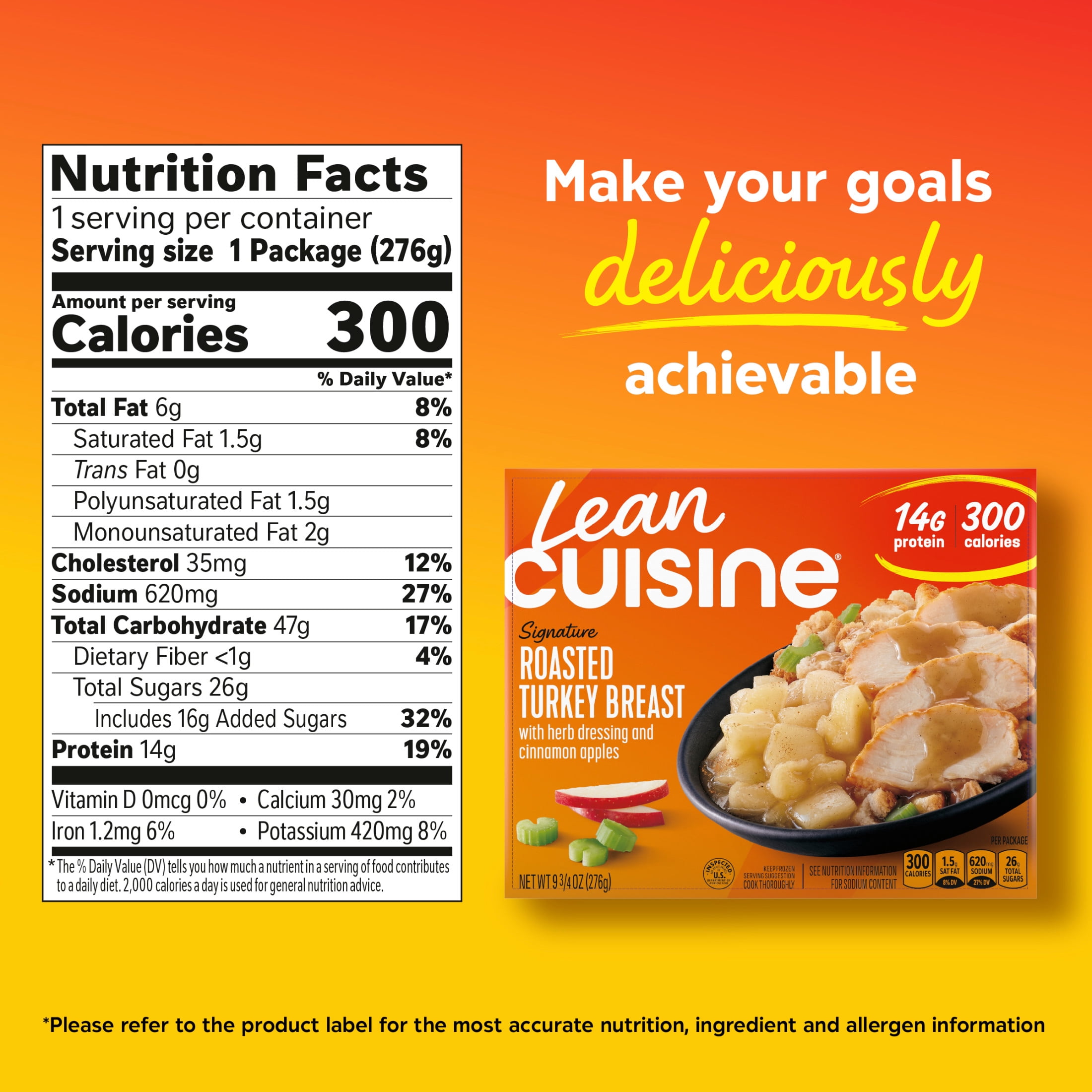 Lean Cuisine Roasted Turkey Breast Frozen Meal, 9.75 Oz
