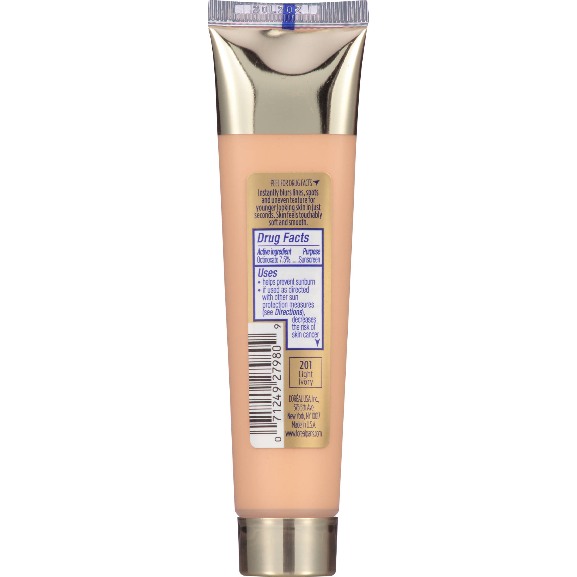 L'Oreal Paris Visible Lift Blur Foundation, 201 Light Ivory