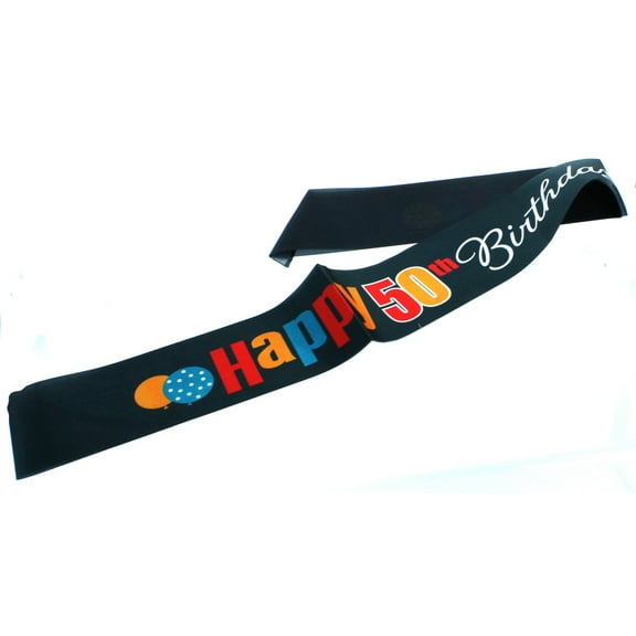 50TH Birthday Happy 50TH Birthday To Me! Sash Party Supplies