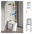 thumbnail image 3 of Toilet Storage Rack, Bathroom Storage Rack with Three-Layer Shelves, Compatible with Small Bathrooms, 165*55*26cm, 3 of 5