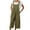 Army Green womens jumpsuits, variant on Wycnly Womens Jumpsuits Cotton Linen Plus Size Wide Leg Pocket Strap Long Jumpsuits Overalls Casual Solid Square Neck Sleeveless Maxi Summer Rompers Coffee s