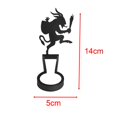 thumbnail image 3 of Sombra Portavelas Proyección Candelabro Adorno de metal creativo Atmósfera de terror de Halloween para bares temáticos Fiestas Banquete Decoración de Estilo B mayimx Portavelas de Halloween, 3 of 9
