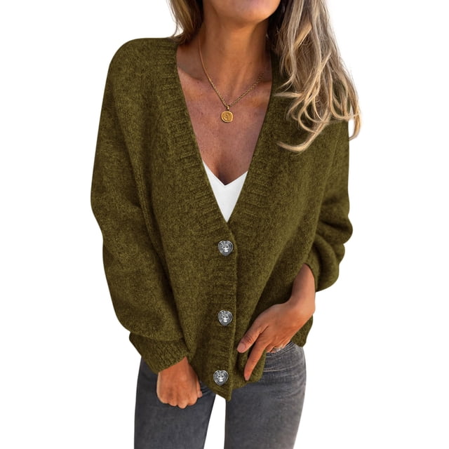 Cardigan Oversized de Punto Grueso PRETTYGARDEN XL