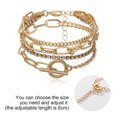 thumbnail image 3 of Fashion Beaded Chunky Flat Cable Chain Punk Bracelets Jewelry for Women Girls Gift style3, 3 of 5