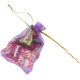 thumbnail image 5 of 100 bolsas de organza JAMW con cordón para regalos de boda 9 X 12 cm estampado de mariposa morado, 5 of 5