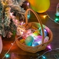 thumbnail image 4 of 33ft 100 LED Easter Lights for Indoor Outdoor Use, 8 Modes Connectable Easter String Lights Plug-in, Clear Wire Colorful Christmas String Lights Outdoor Waterproof, 4 of 7