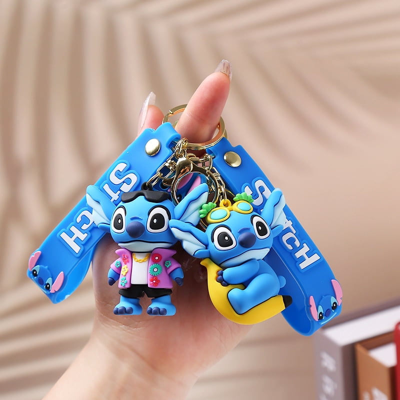 Pack De 2 Llaveros De Bluey Y Bingo En PVC, Colgantes Para Mochila Y Regalo Infantil