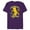 Purple, variant on The Simpsons Soccer Bart Simpson Springfield United - Short Sleeve Blended T-Shirt for Adults - Customized-Yellow